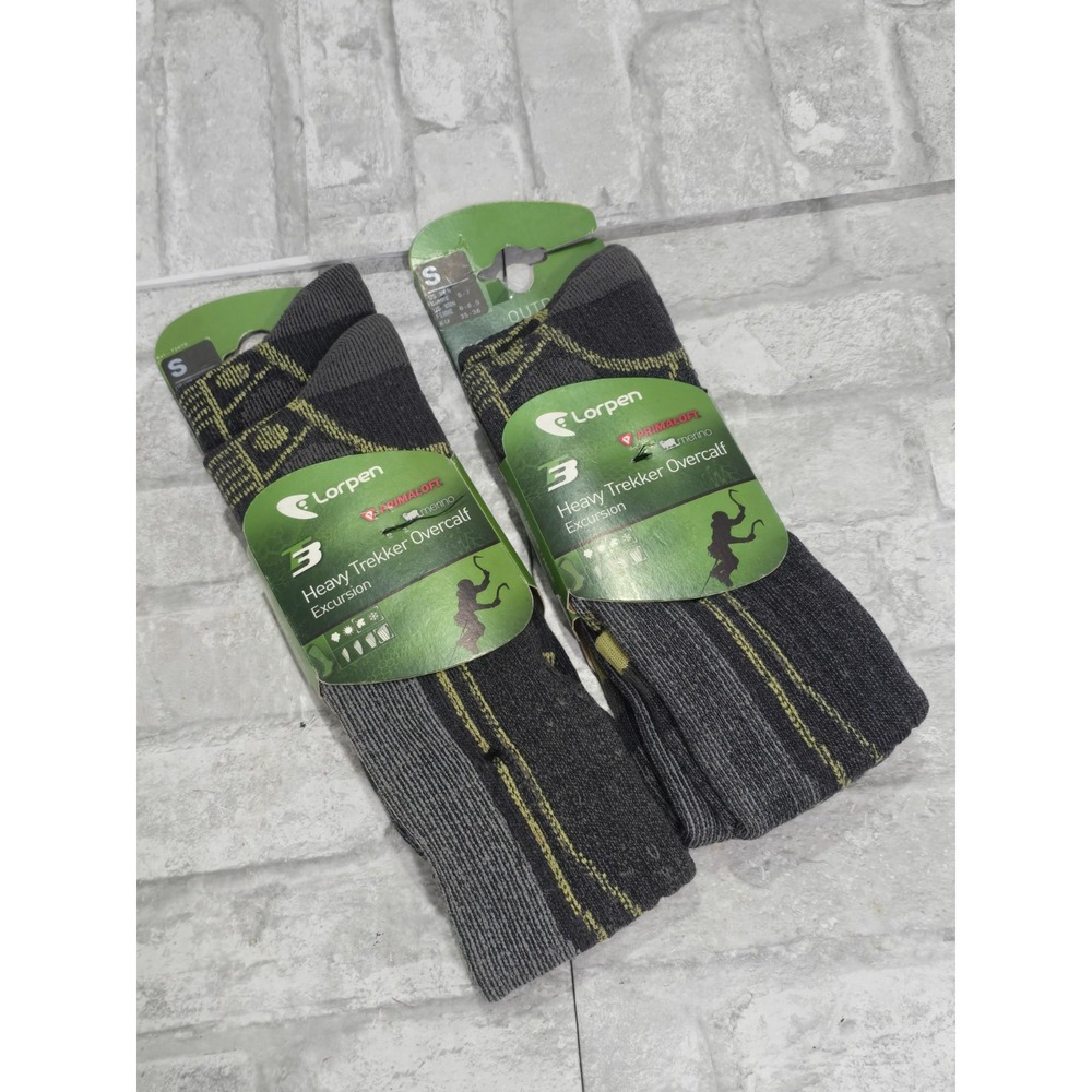 Lorpen 3 Hiking Mountaineering Overcalf Socks Men 5-7, Women 6-8.5 Sz Small